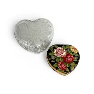 Floral Heart-Shaped Decorative Box